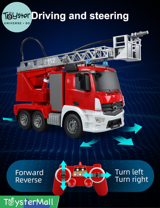 Double E Licensed Mercedes Benz Rc Antos Fire Truck 1/20 Scale E527-003