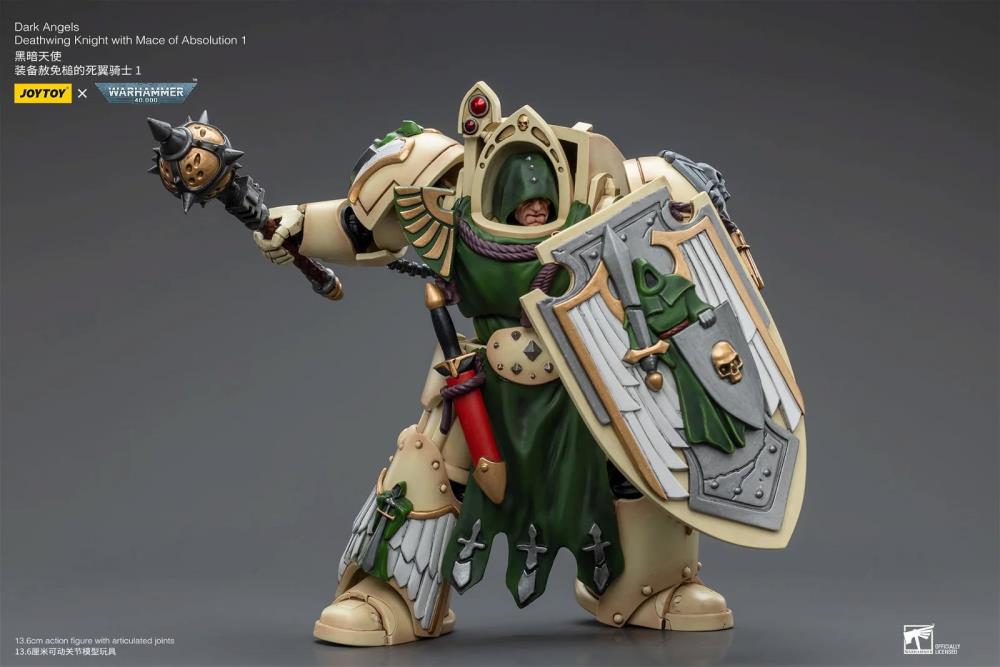 JOYTOY Warhammer 40k Dark Angels Deathwing Knight with Mace of Absolution 1 JT9206