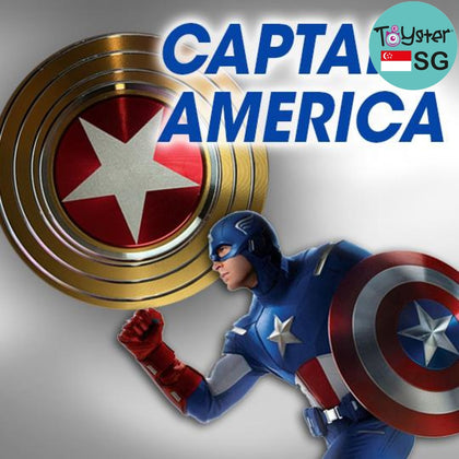 Edc Captain America Shield Hand Fidget Spinner Gold
