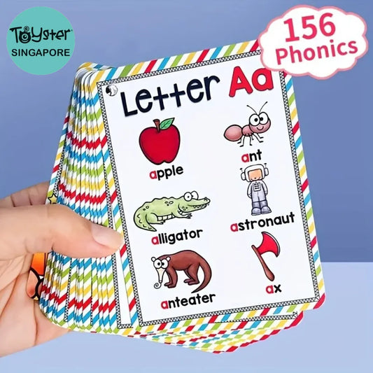 English 26 Letters Alphabet Phonics Pocket Flash Cards