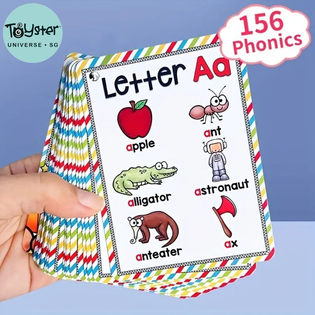 English 26 Letters Alphabet Phonics Pocket Flash Cards