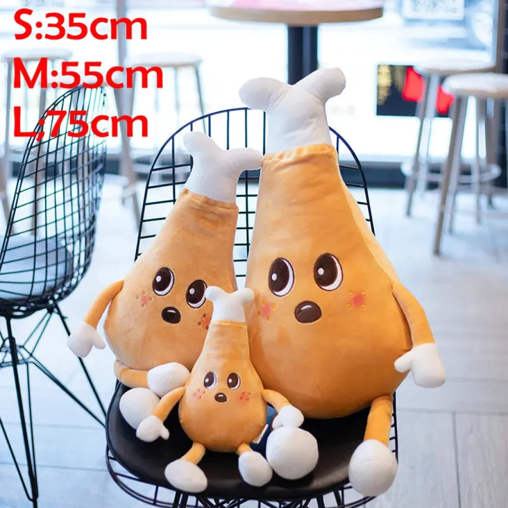 Fast Food Stuffed Toy - chicken legs / s