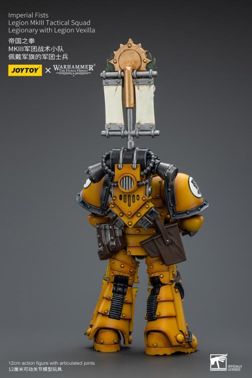 JOYTOY Imperial Fists  Legion MkIII Tactical Squad Legionary with Legion Vexilla JT9053