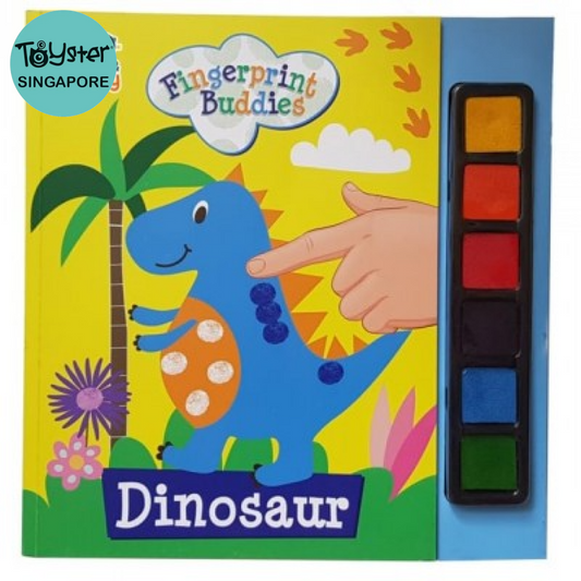 Fingerprint Buddies Book - Dinosaur Buddy & Barney