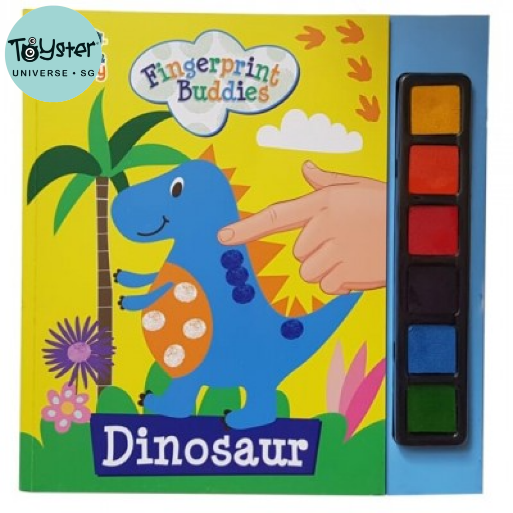 Fingerprint Buddies Book - Dinosaur Buddy & Barney
