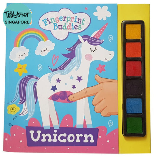 Fingerprint Buddies Book - Unicorn Buddy & Barney