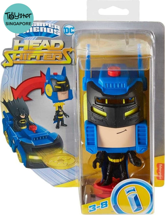 Fisher Price Imx Dc Head Shifters Batman Figure And Batmobile Transforming Vehicle