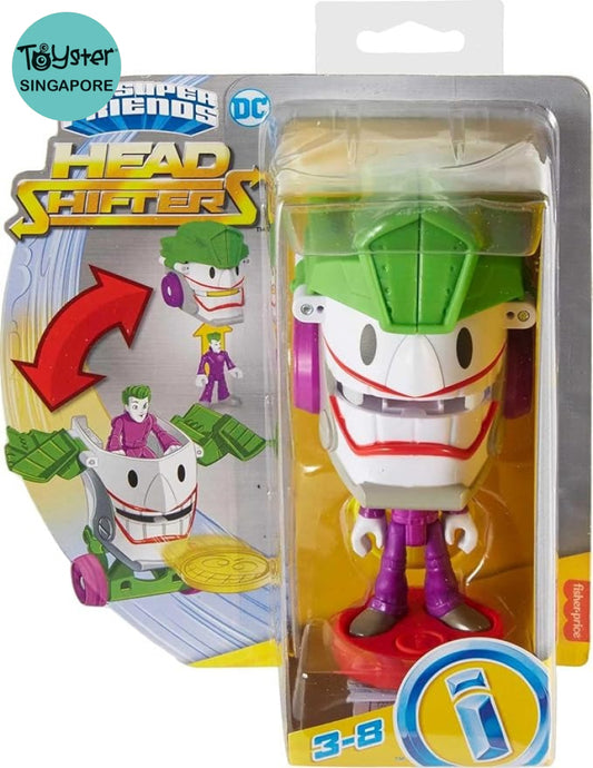 Fisher Price Imx Dc Head Shifters Joker Figure And Laff Mobile Transforming Vehicle