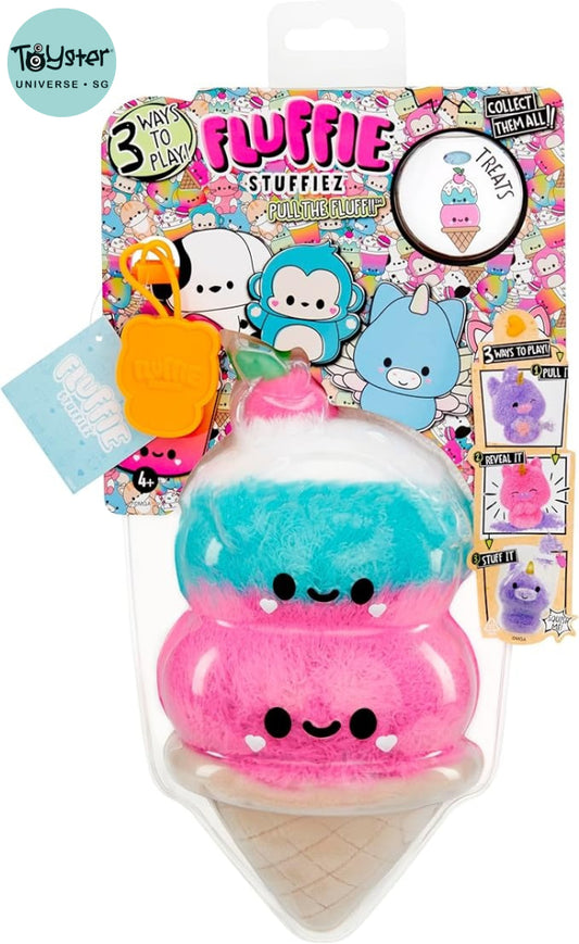 Fluffie Stuffiez Small Collectible Plush Ice Cream Cone Fluffie Stuffiez