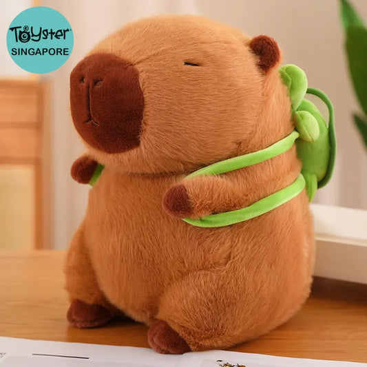 Fluffy Capybara Plush Turtle Bag