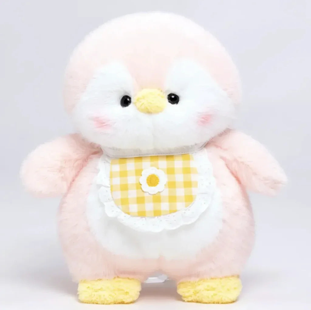 Fluffy Penguin Plushie - pink penguin / about 50-55cm