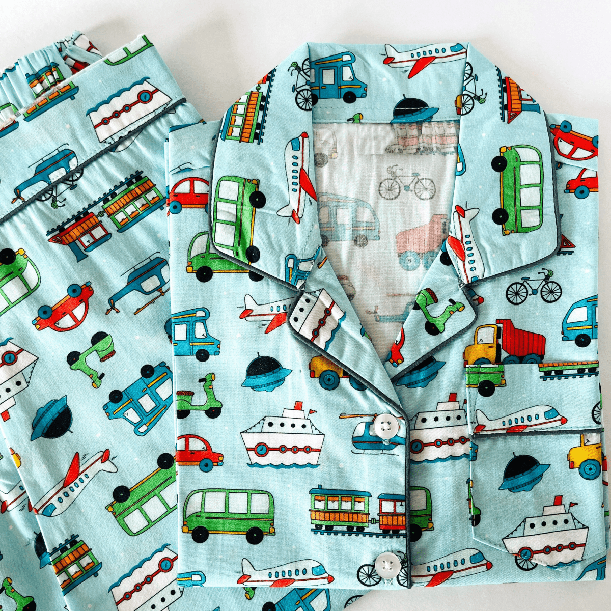 Fun Transport Vehicles Pyjamas