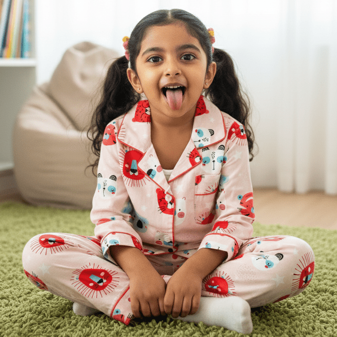 Funny Animal Faces Pyjamas