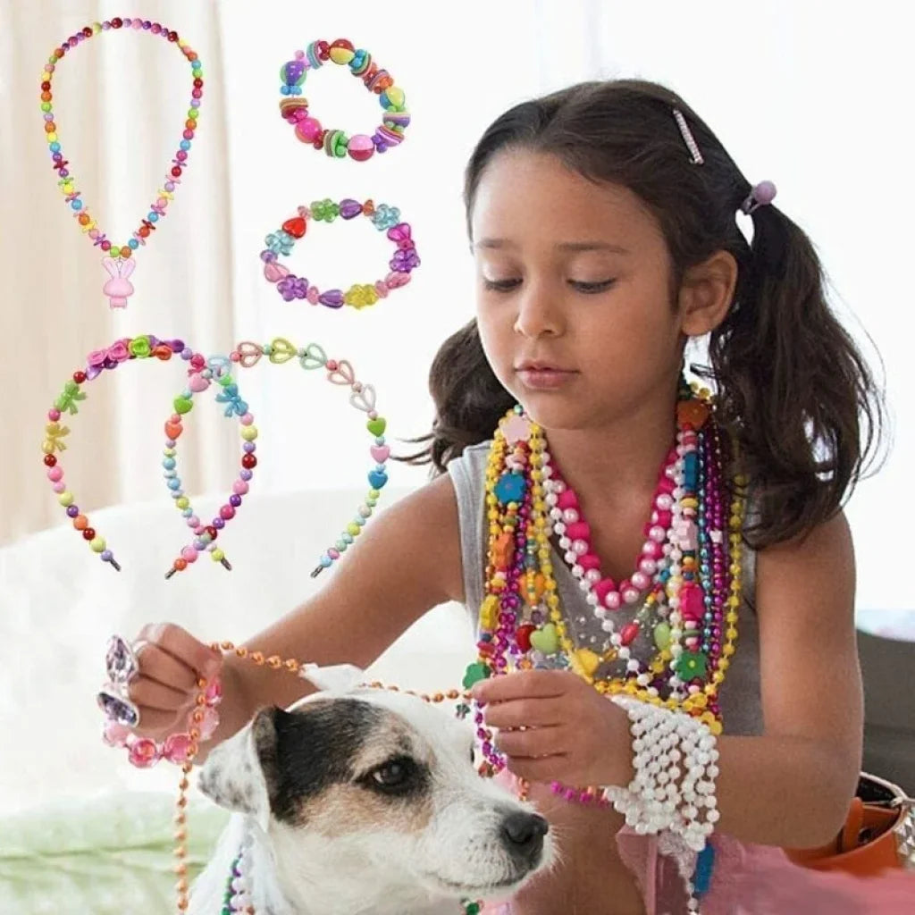 Girls Diy Bead Set Jewelry Making Kit