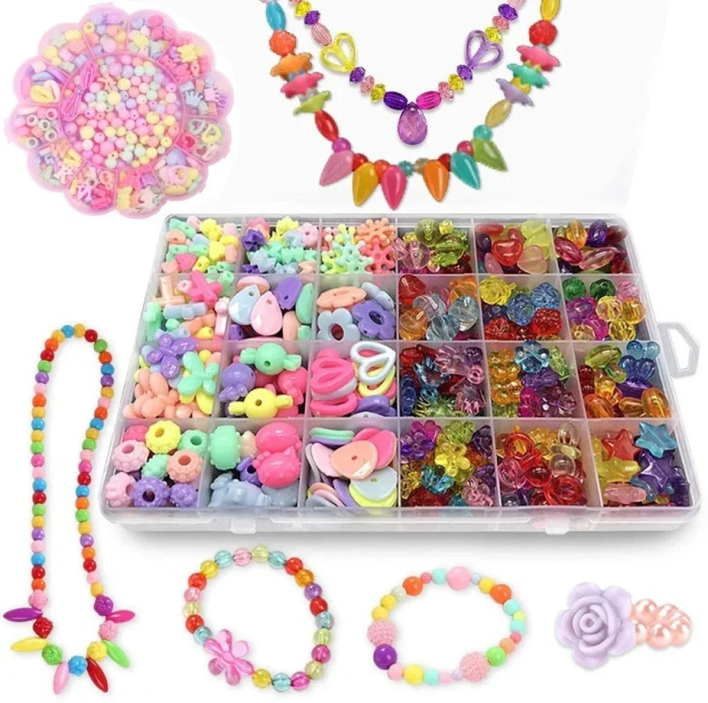 Girls Diy Bead Set Jewelry Making Kit