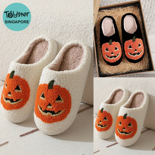 Halloween Plush Fuzzy Slippers