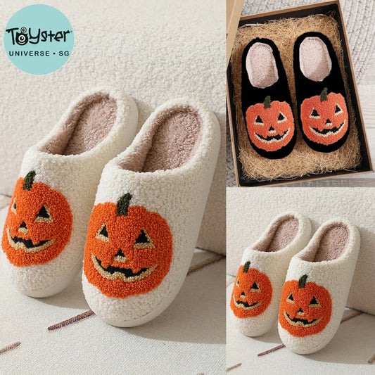 Halloween Plush Fuzzy Slippers
