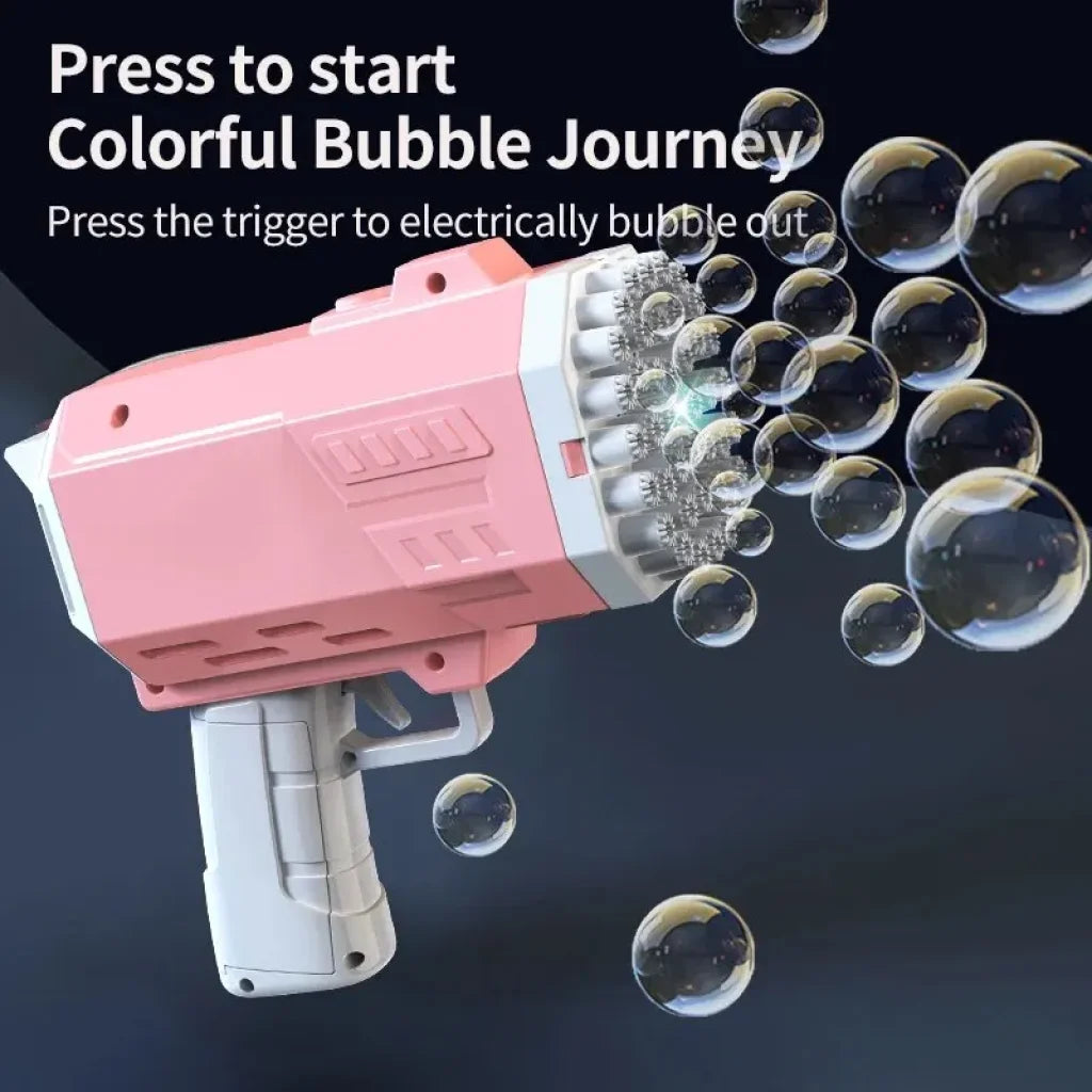 Handheld 40-Hole Bubble Machine