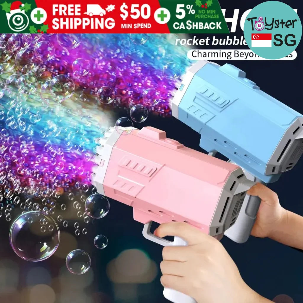 Handheld 40-Hole Bubble Machine