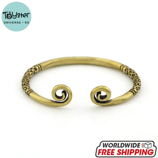 Handmade Pure Copper Monkey King Wukong Hoop Bangle