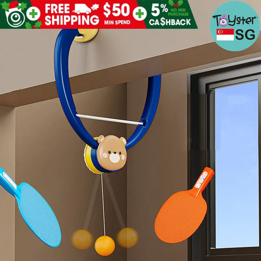 Hanging Table Tennis Trainer With Racket