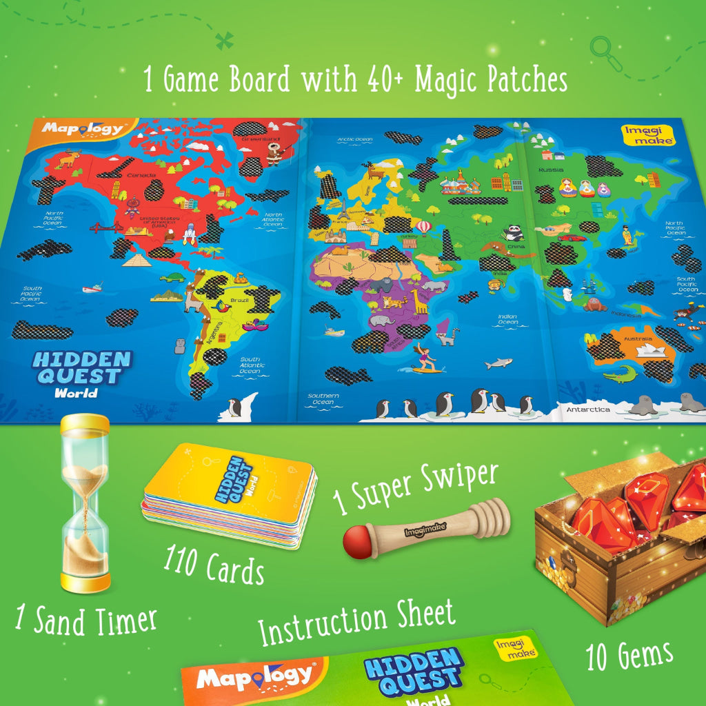 Hidden Quest World Map Game – Geography & Discovery – Toyster Universe ...