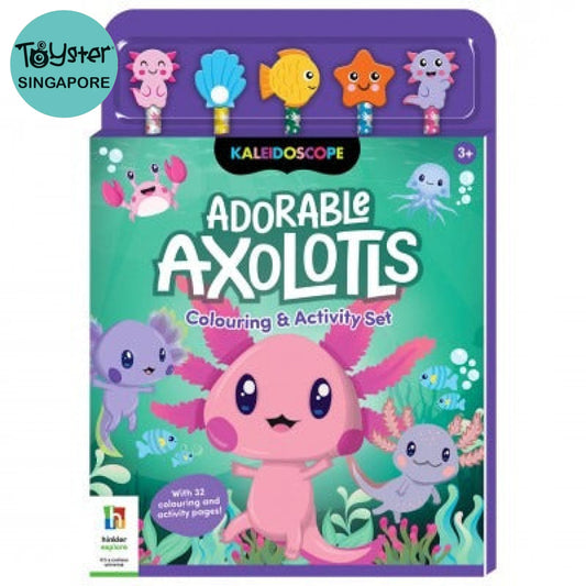 Hinkler Adorable Axolotls Colouring And Activity Set Hinkler