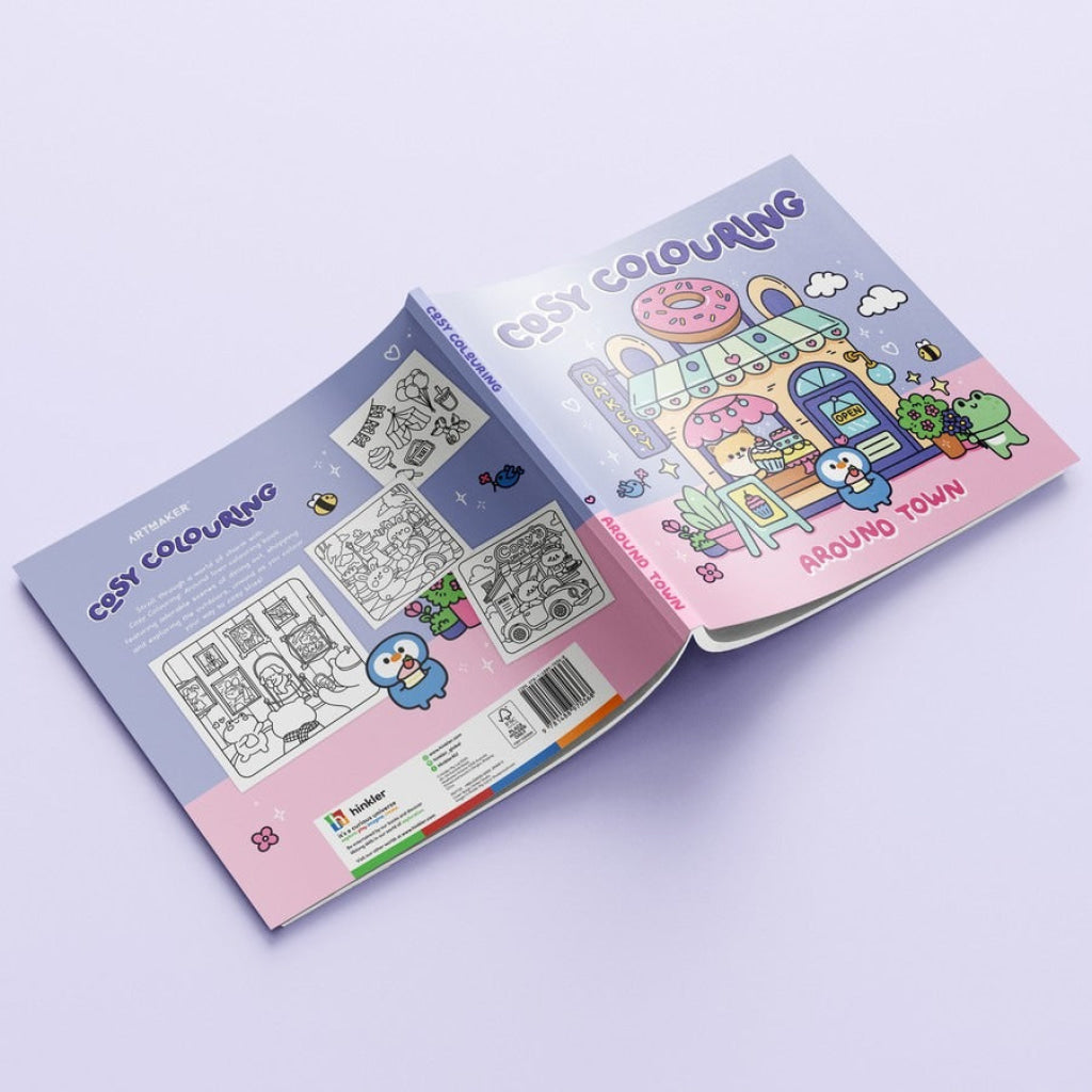Hinkler Art Maker Cosy Colouring: Around the Town - Art Maker