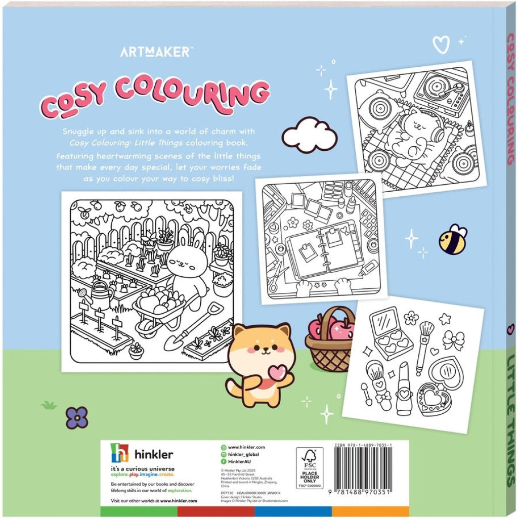 Hinkler Art Maker Cosy Colouring: Little Things - Art Maker