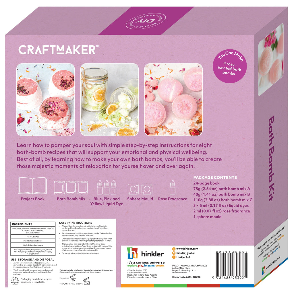 Hinkler Craft Maker Bath Bombs Kit Hinkler