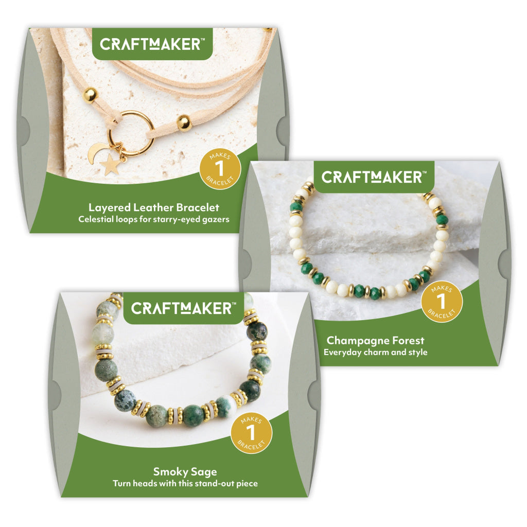 Hinkler Craft Maker Beaded Bracelets Kit CRAFT MAKER