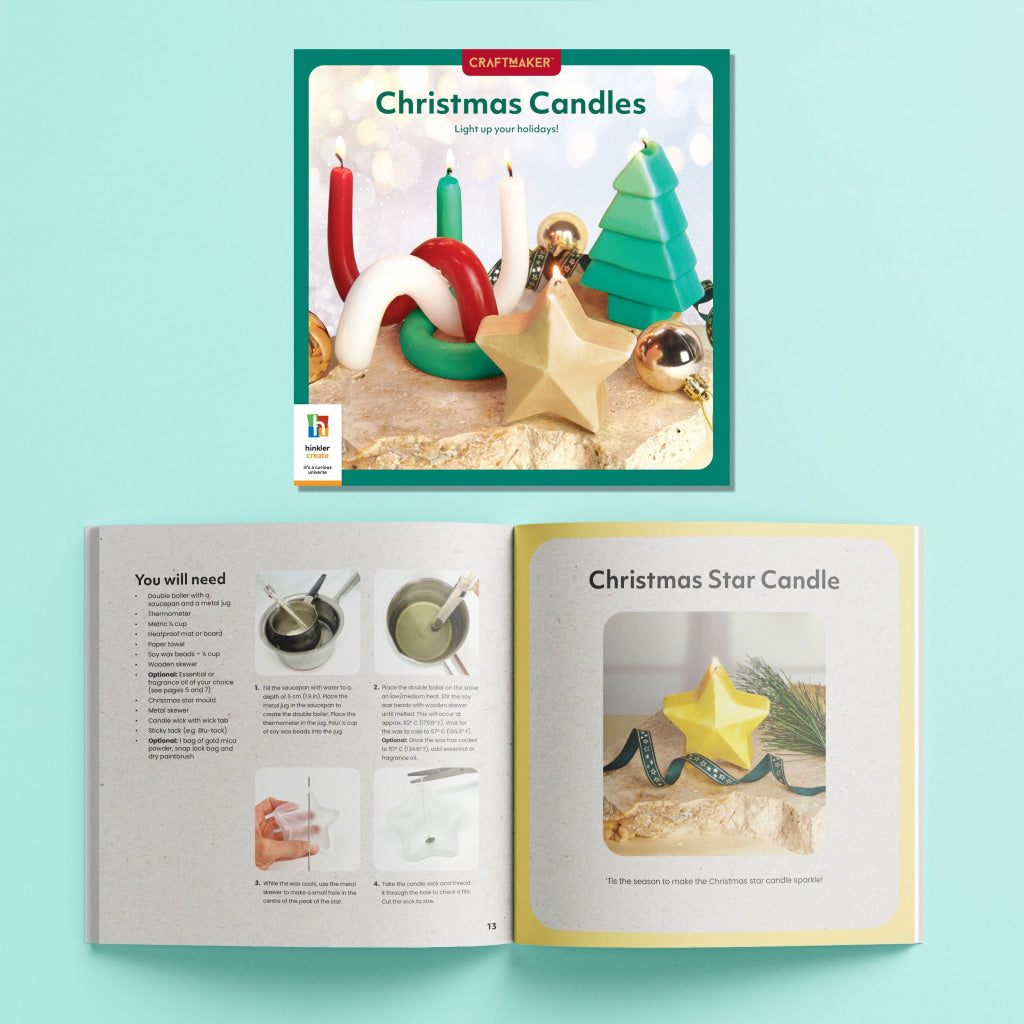 Hinkler Craft Maker Christmas Candles Kit Craft Maker