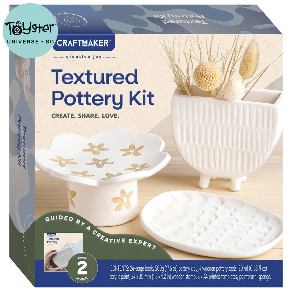 Hinkler Craft Maker Classic Textured Pottery Kit CRAFT MAKER
