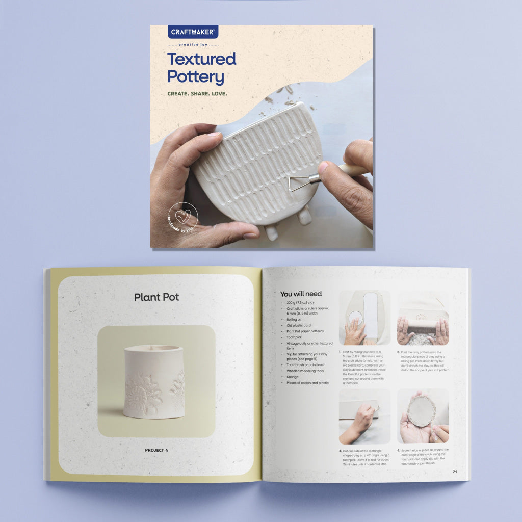 Hinkler Craft Maker Classic Textured Pottery Kit CRAFT MAKER