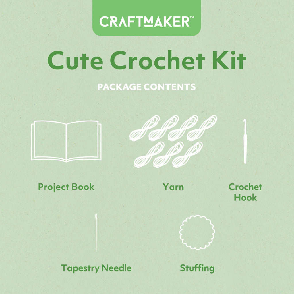 Hinkler Craft Maker Cute Crochet Kit CRAFT MAKER