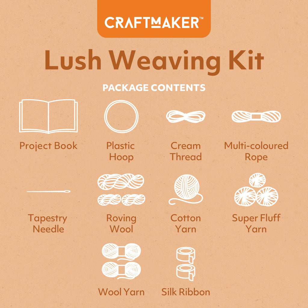 Hinkler Craft Maker Lush Weaving Kit Craft Maker