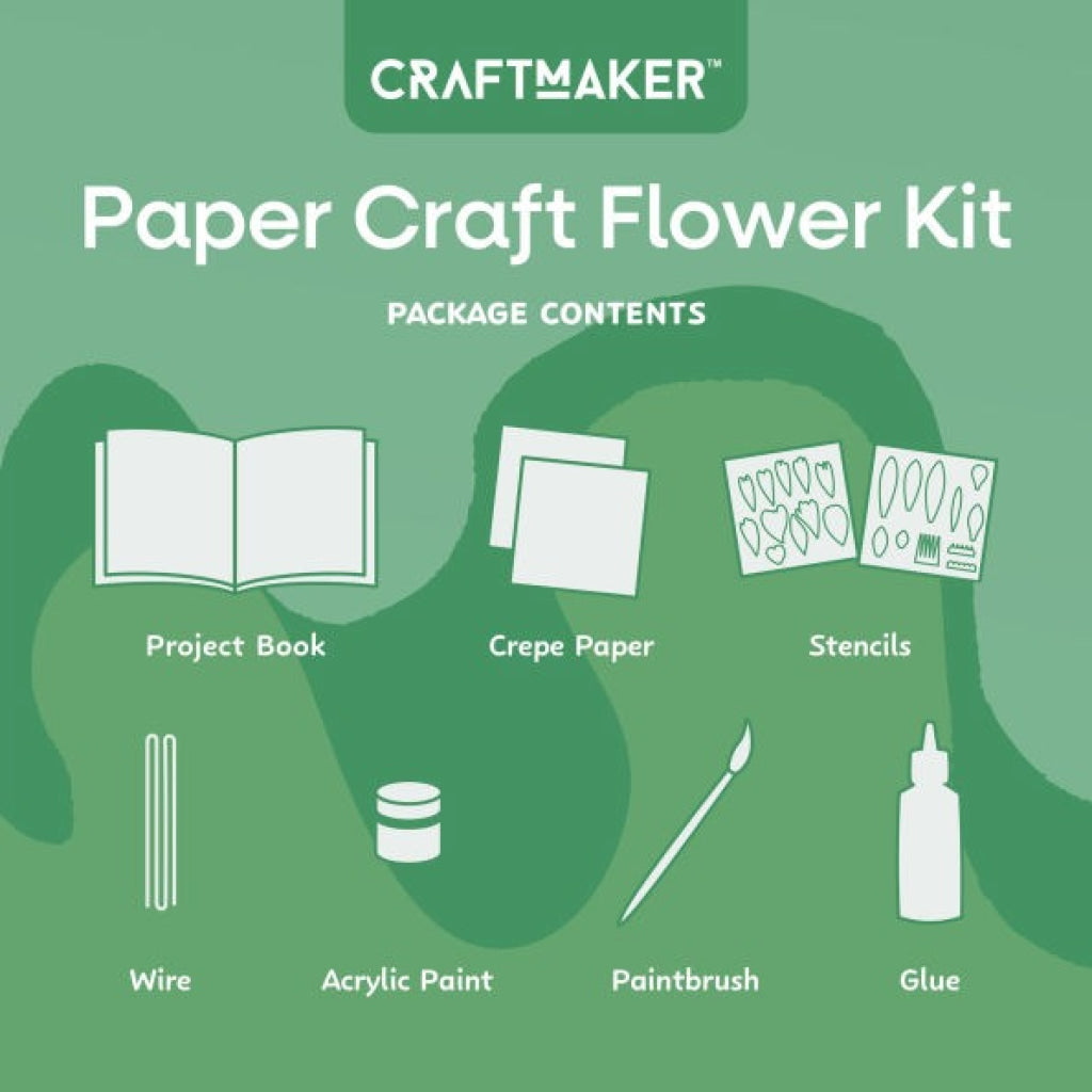 Hinkler Craft Maker Paper Flowers Kit CRAFT MAKER