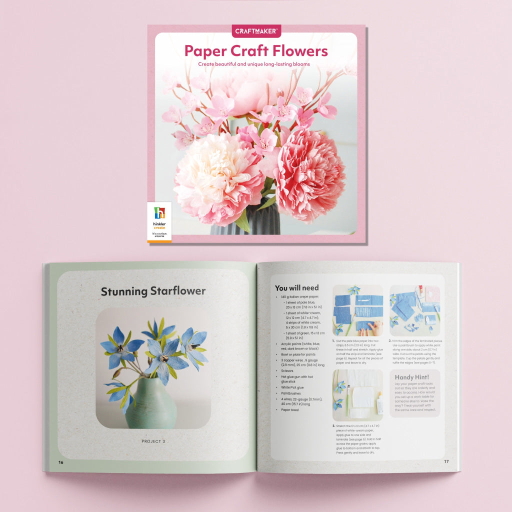 Hinkler Craft Maker Paper Flowers Kit Craft Maker