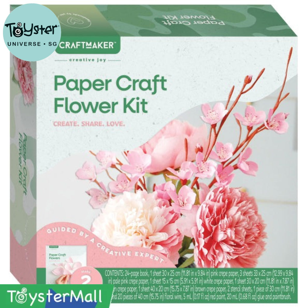 Hinkler Craft Maker Paper Flowers Kit CRAFT MAKER