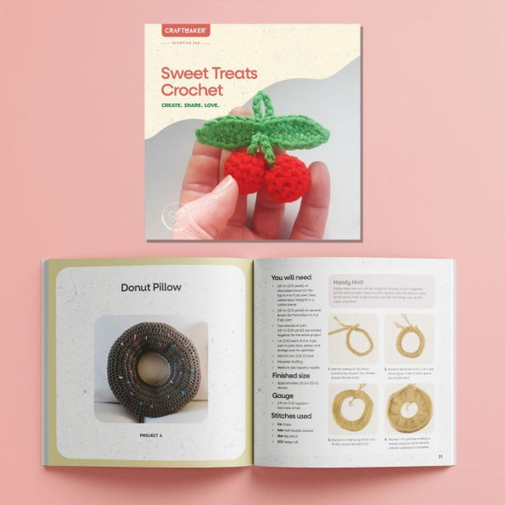 Hinkler Craft Maker Sweet Treats Crochet Kit CRAFT MAKER