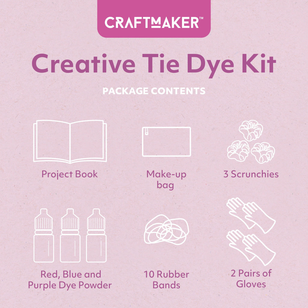 Hinkler Craft Maker Tie Die Kit - CRAFT MAKER