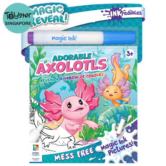 Hinkler Inkredibles: Adorable Axolotls Magic Ink Pictures Inkredibles