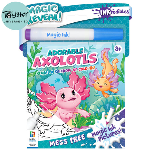 Hinkler Inkredibles: Adorable Axolotls Magic Ink Pictures Inkredibles