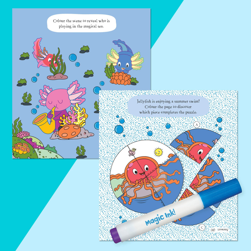 Hinkler Inkredibles: Adorable Axolotls Magic Ink Pictures Inkredibles