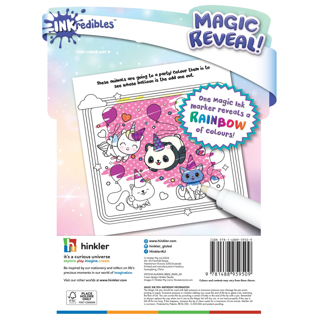 Hinkler Inkredibles: Kawaii Magic Ink Pictures Inkredibles