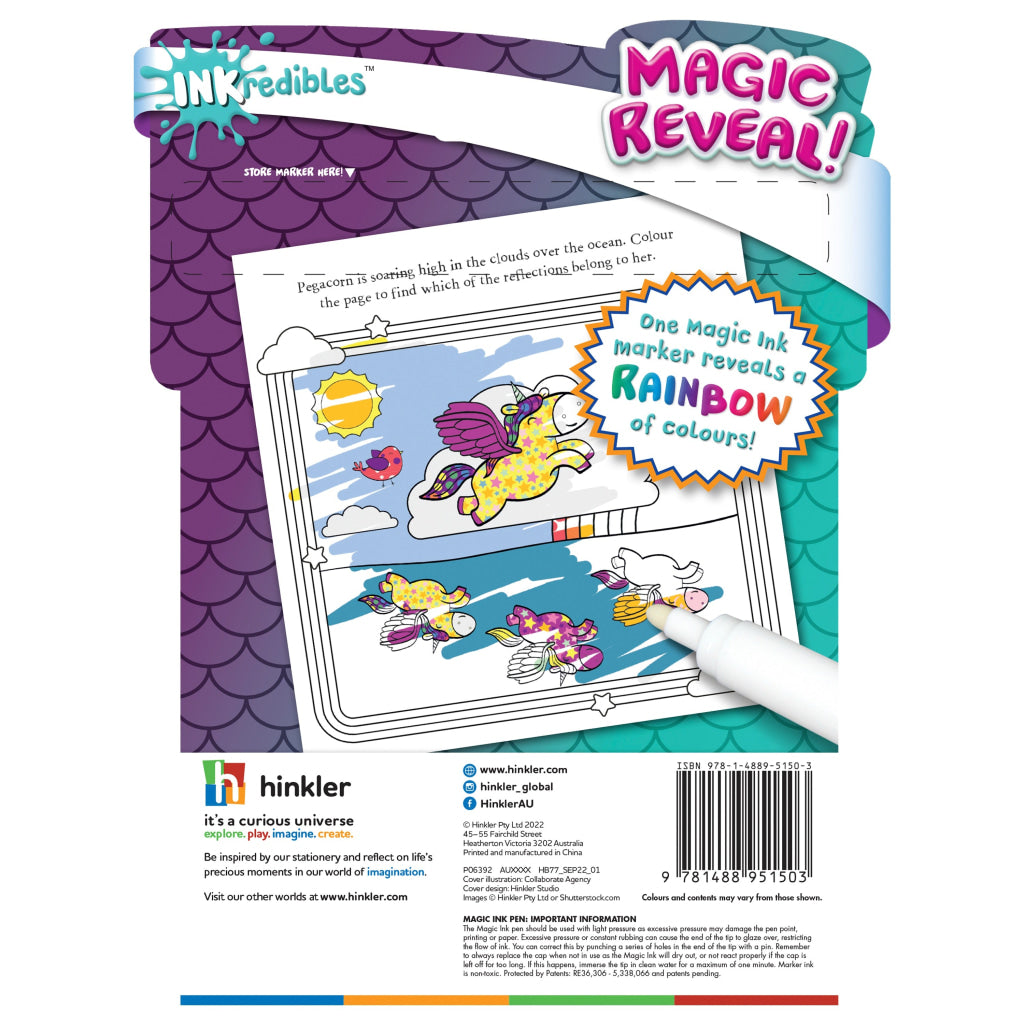 Hinkler Inkredibles: Magic Ink Pictures: Unicorns and Friends Inkredibles
