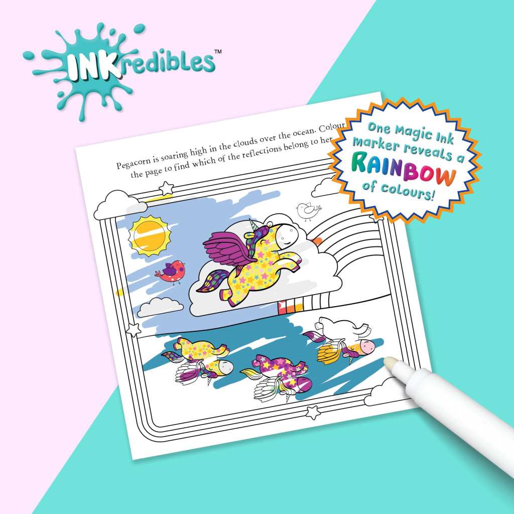 Hinkler Inkredibles: Magic Ink Pictures: Unicorns and Friends Inkredibles