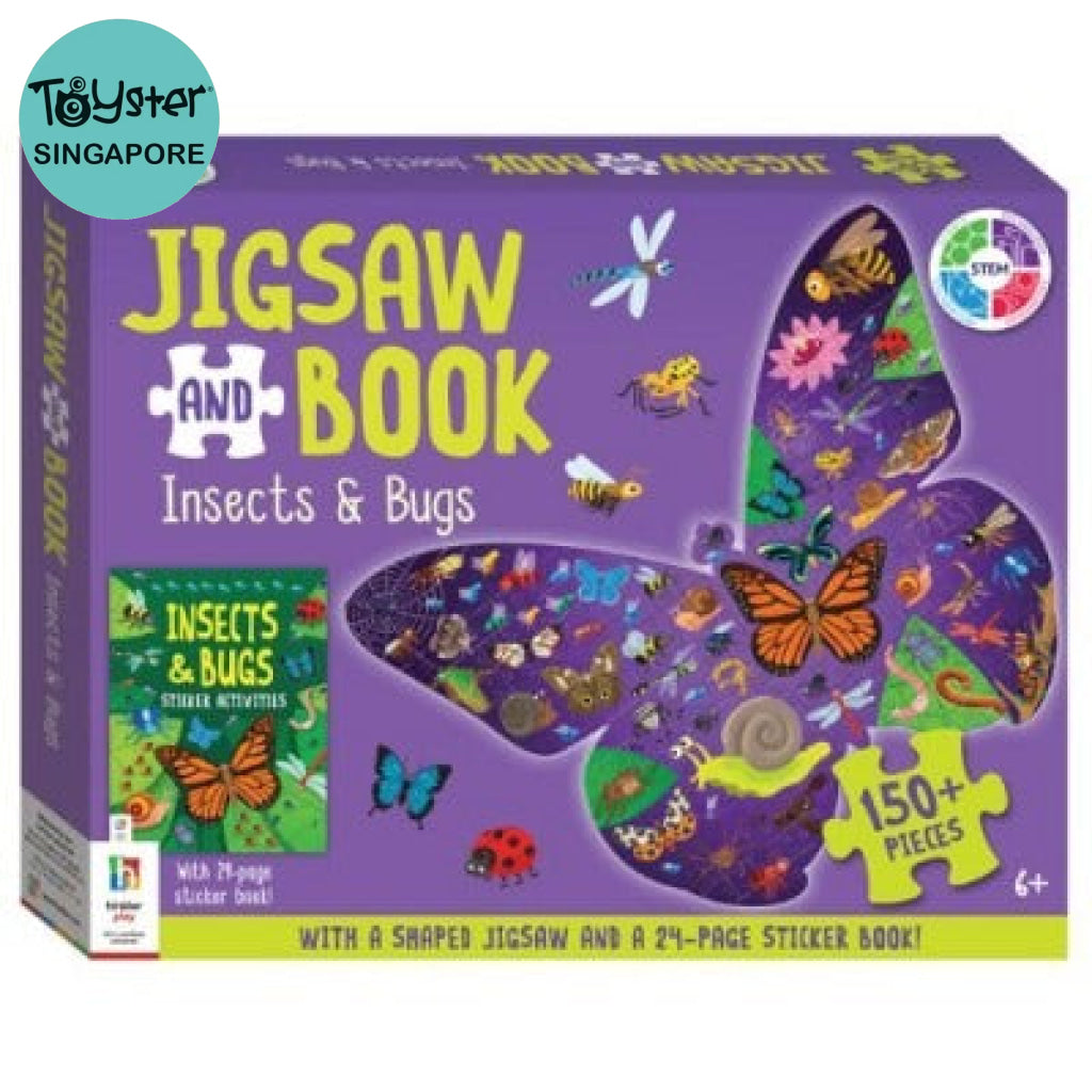 Hinkler Jigsaw And Book Insects Bugs (Us Edition) Jigsaw And Book