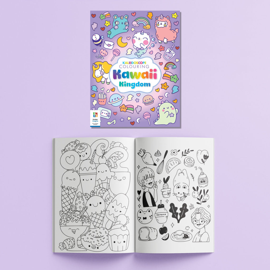 Hinkler Kaleidoscope Colouring: Kawaii Ultimate Activity Kit Hinkler