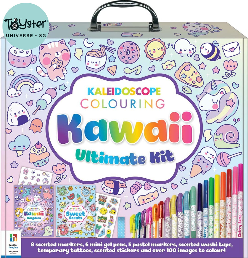 Hinkler Kaleidoscope Colouring: Kawaii Ultimate Activity Kit Hinkler